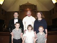 Catriona's first communion, the whole ensemble