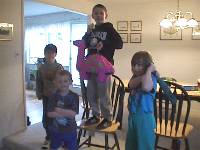 Kids with pinata (with ~) and Timmy