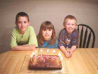 Catriona and cake. And brothers