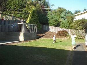 The garden from the front door